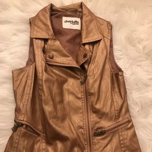 Leather vest